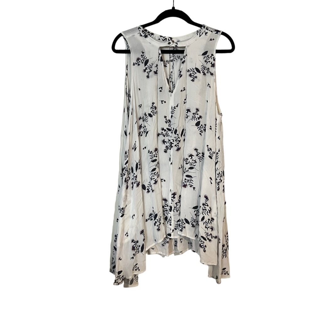 FREE PEOPLE Tree Swing Tunic Sleeveless White Size M